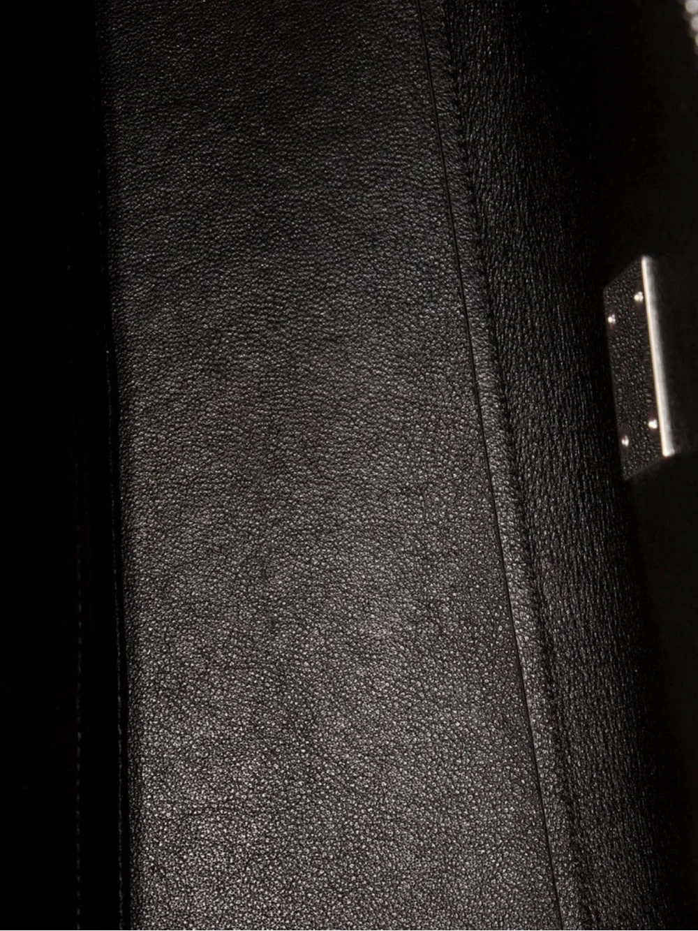 Celine  Tricolor Leather Satchel - Taupe, Black & Coral with dust bag